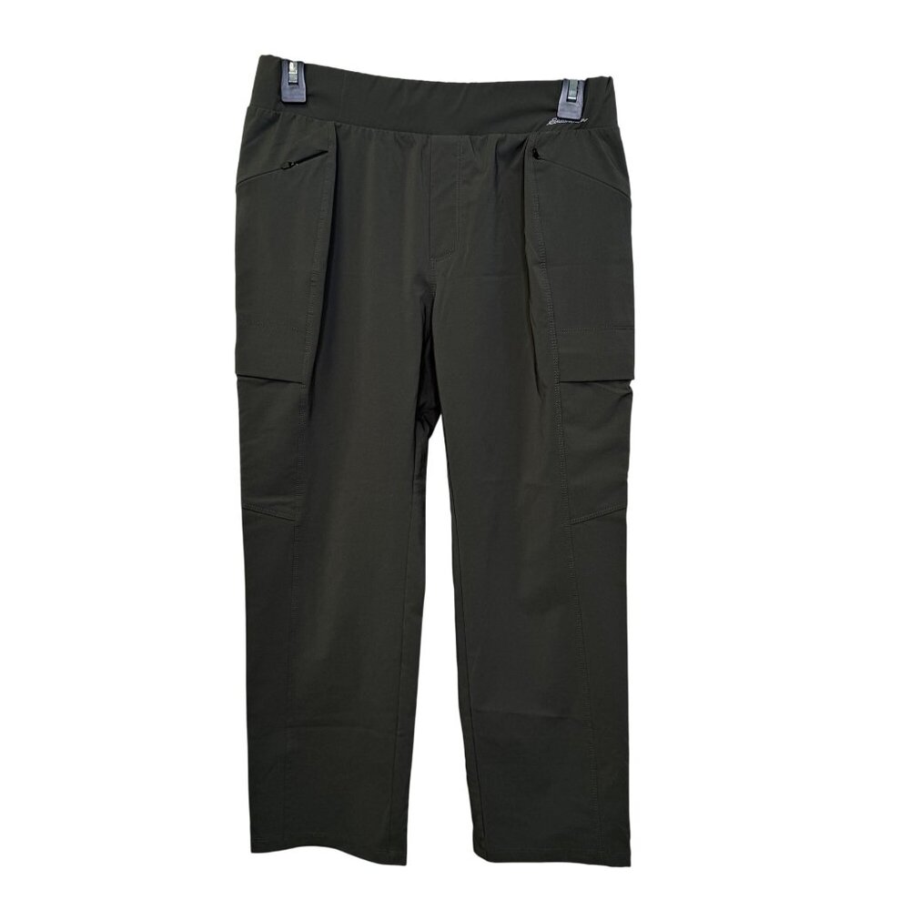 Eddie Bauer Womens Pull On Pants Size 6 Olive Green Gorpcore Outdoors Hiking